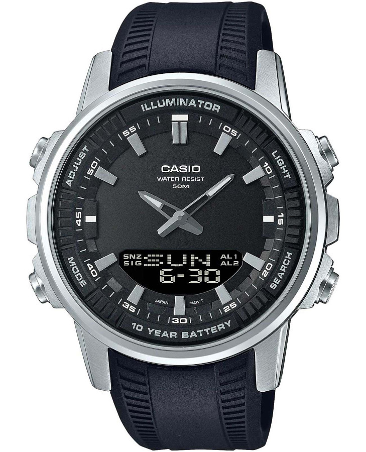 Часы Casio Collection AMW-880-1AVDF (AMW-880-1A) — мужские, черный