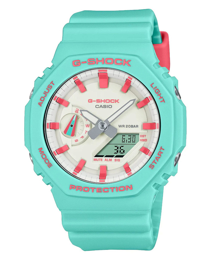 Часы Casio G-Shock GA-2100RB-3ADR (GA-2100RB-3A) — мужские