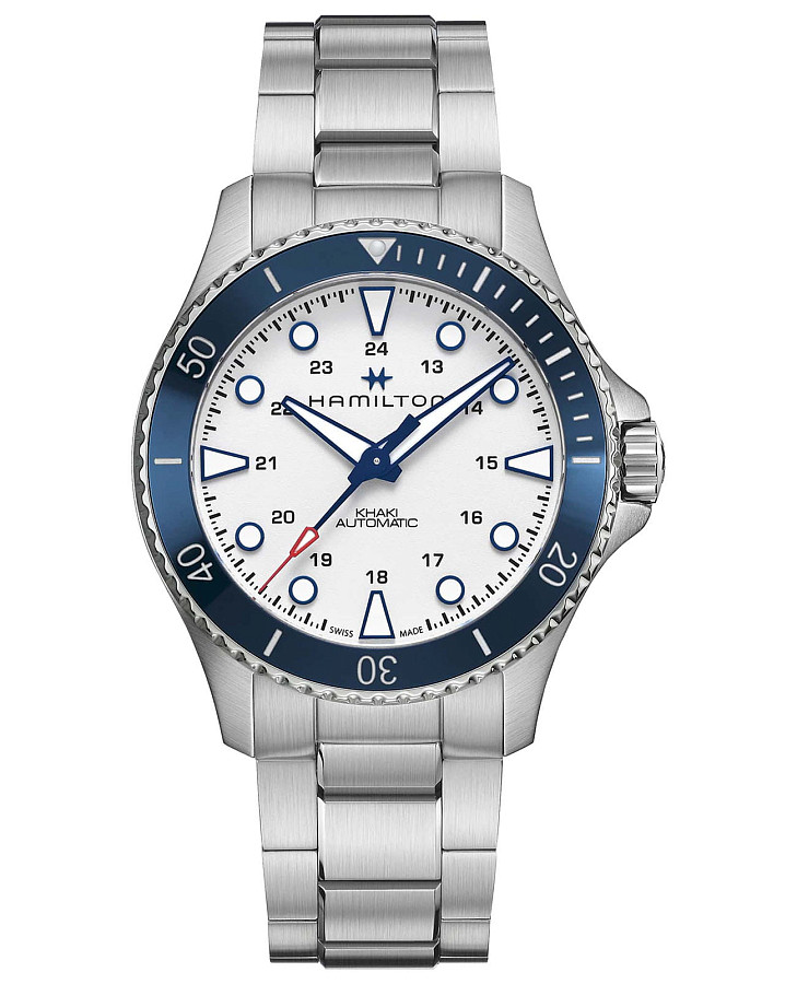 Часы Hamilton Khaki Navy Scuba Automatic H82505150 — мужские, белый