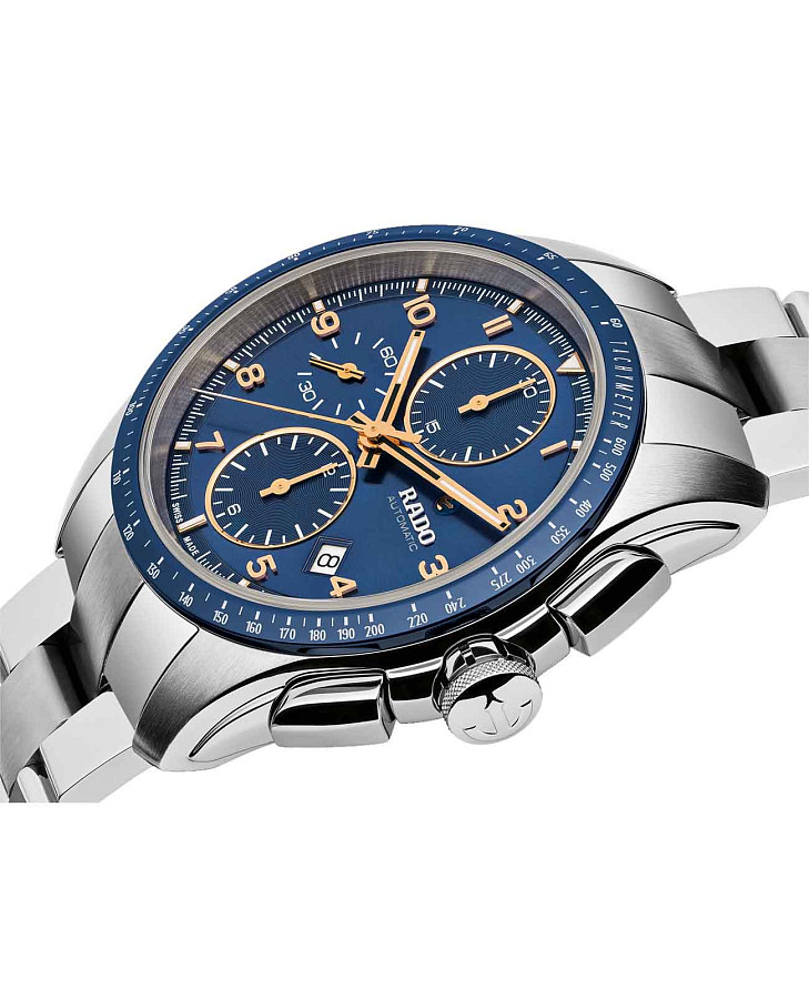 Часы Rado Hyperchrome Automatic Chronograph R32042303 — механические, сталь титан металл