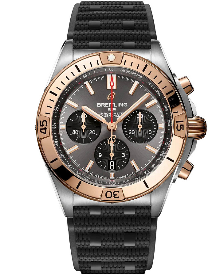 Часы Breitling Chronomat B01 42 UB0134101B1S1 — мужские, черный