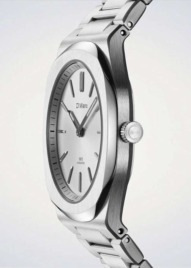 Часы D1 Milano Ultra Thin UHBL01 — металл сталь, Италия