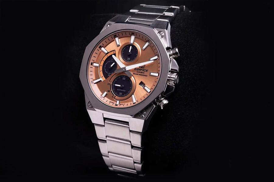 Часы Casio Edifice EFS-S570D-5A — кварцевые, металл сталь