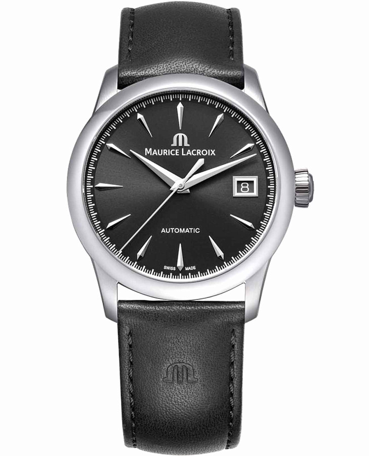 Часы Maurice Lacroix 1975 756007-SS001-330-2 — мужские, черный