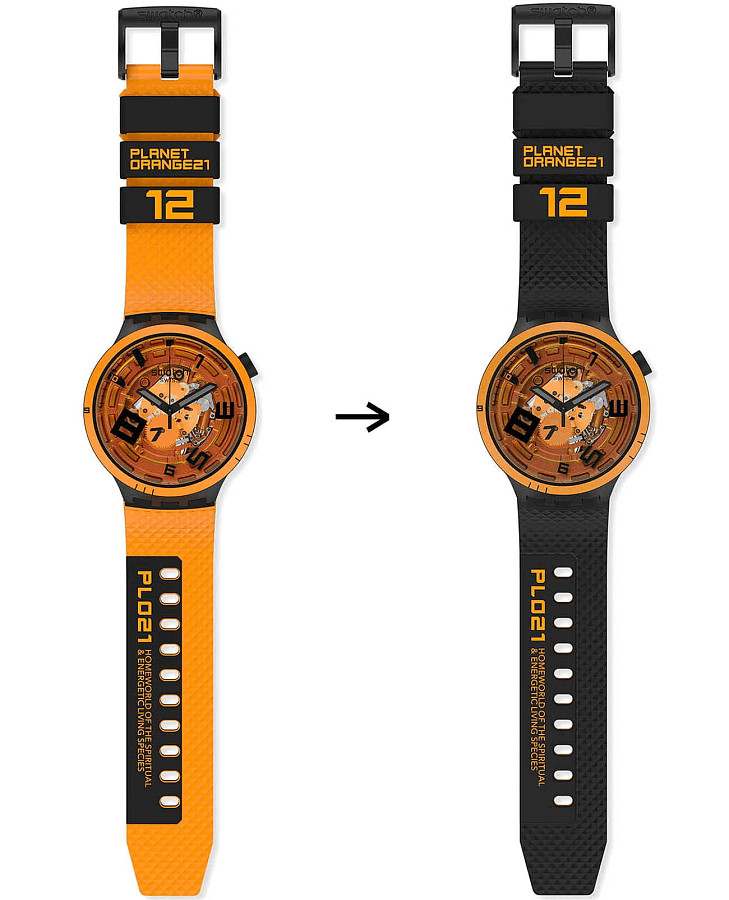 Часы Swatch Big Bold Lacquered SB01B127 — пластик, Швейцария