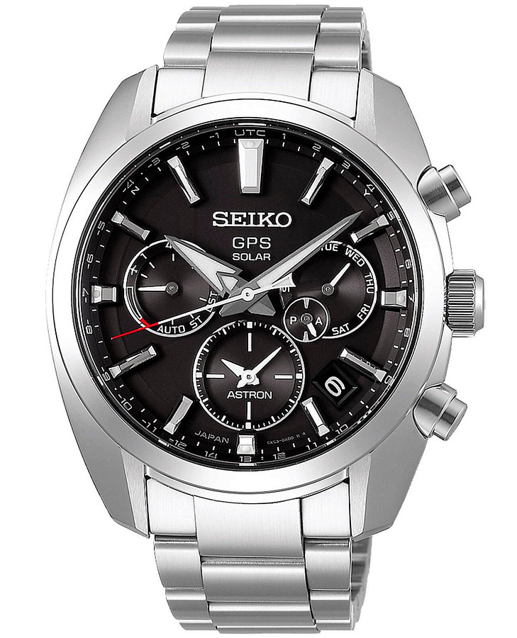 Часы Seiko Astron GPS Solar SSH021J1 — мужские, черный
