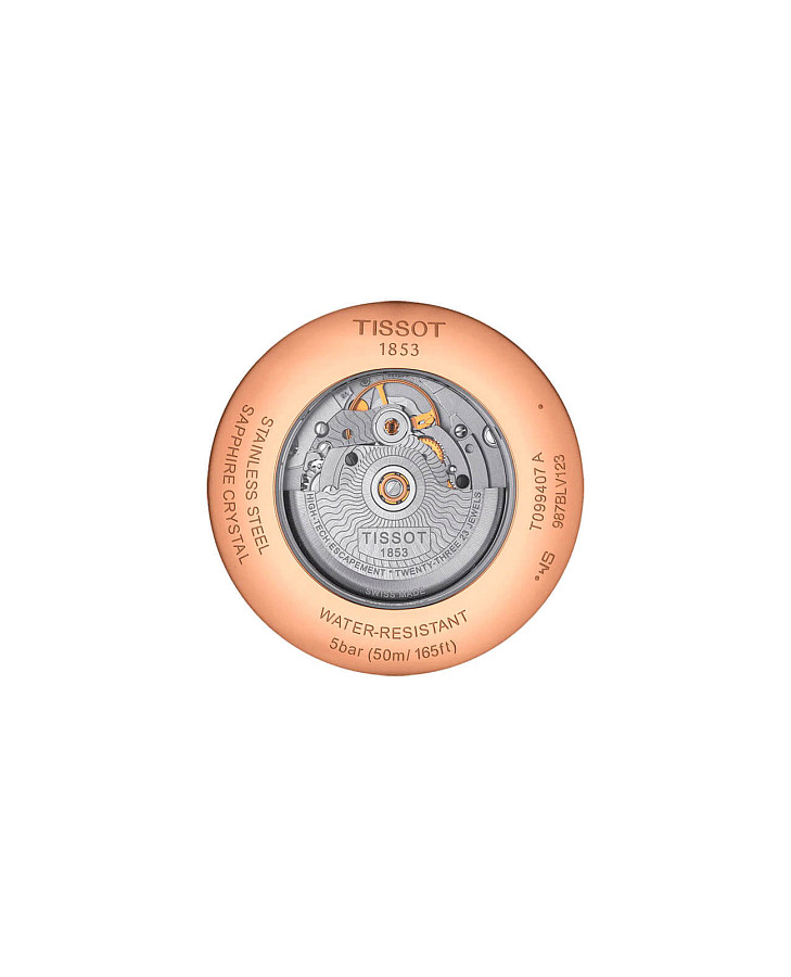 Часы Tissot Chemin des Tourelles Powermatic 80 T099.407.36.038.00 — механические, сталь металл