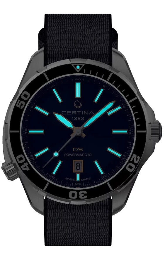 Часы Certina DS+ C041.407.19.041.91 — синий, сталь металл