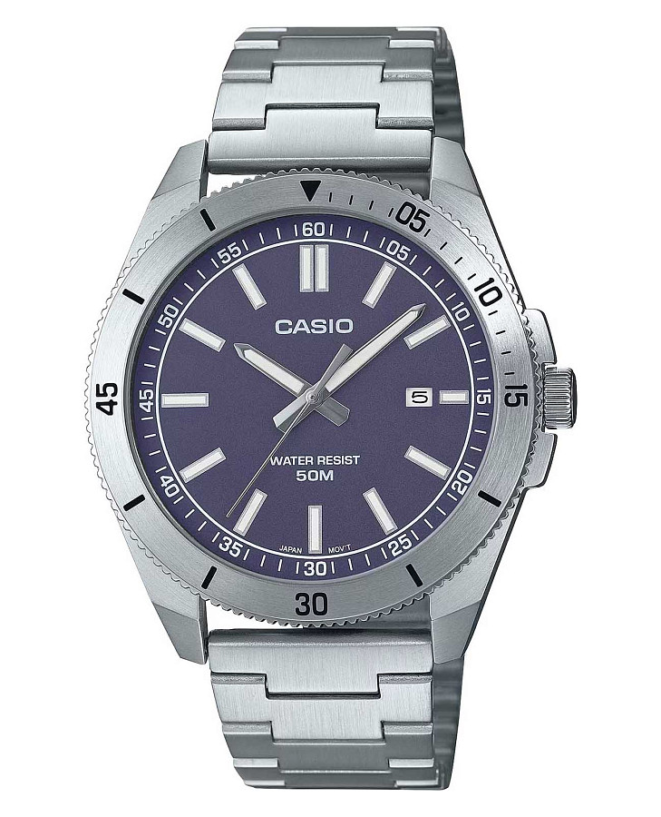Часы Casio Collection MTP-B155D-2EV — мужские, синий