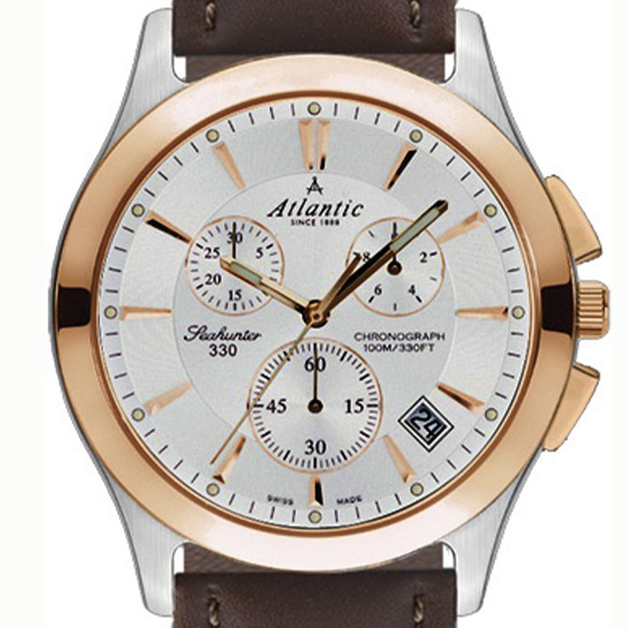 Часы Atlantic Seahunter 71460.43.21R — кварцевые, сталь металл