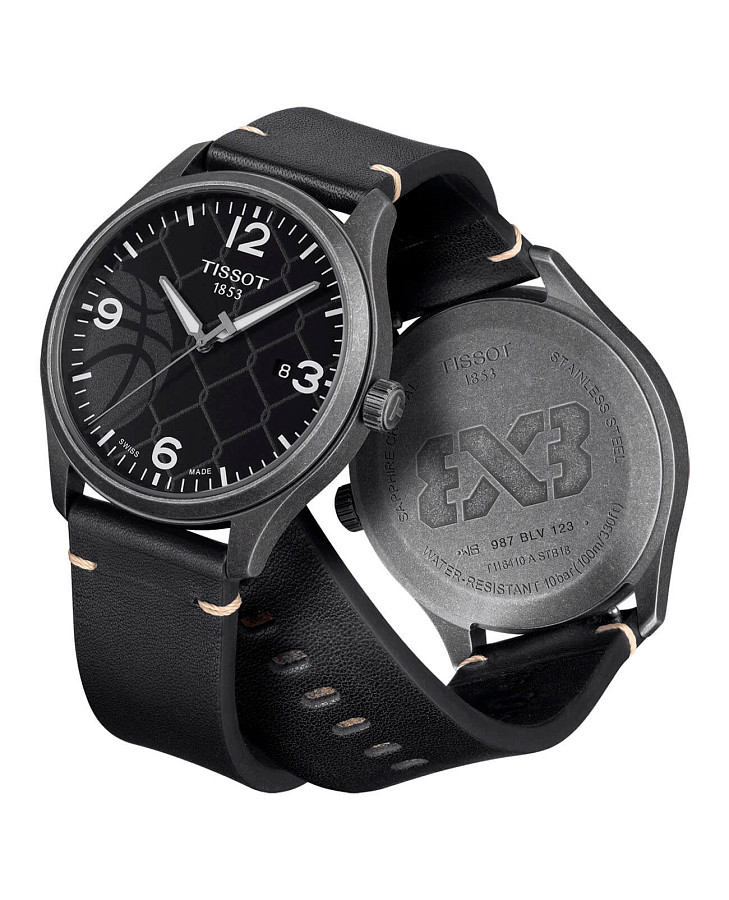 Часы Tissot Gent XL 3X3 Street Basketball T116.410.36.067.00 — мужские, черный