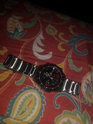 Фото покупателя: Японские наручные часы Casio Edifice EFR-571DB-1A1VUDF (EFR-571DB-1A1) с хронографом