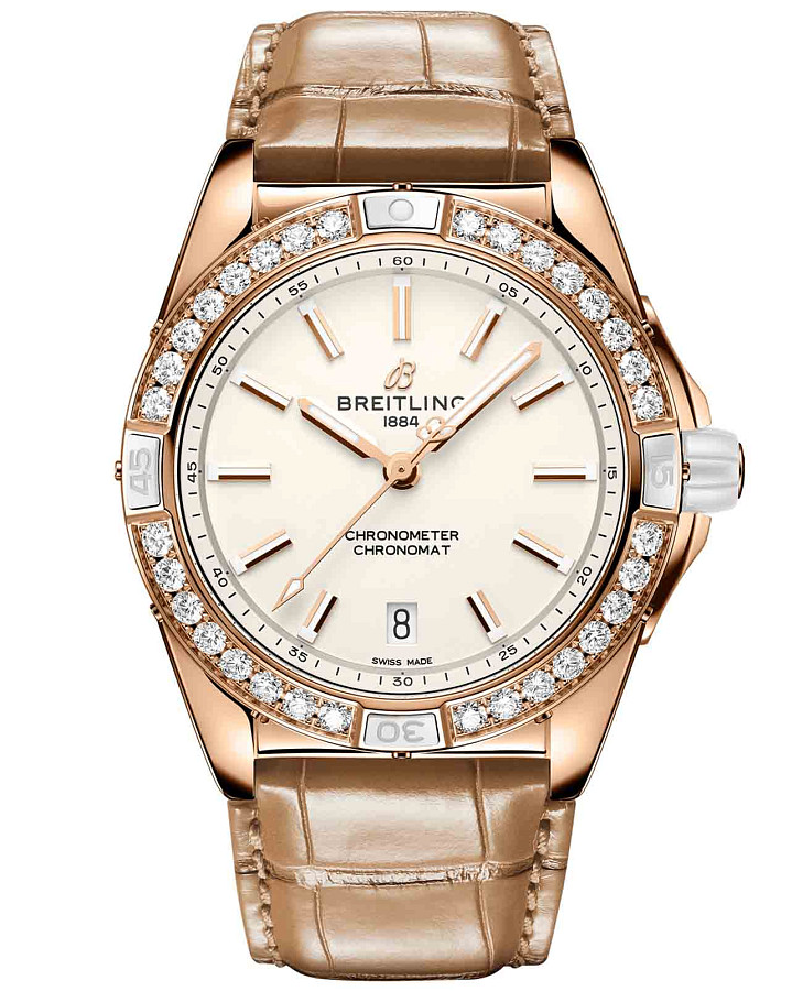 Часы Breitling Super Chronomat Automatic 38 Origins R17356531G1P1 — женские, белый