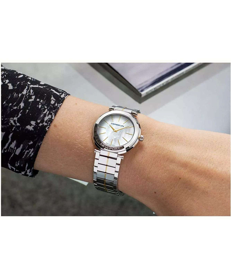 Часы Herbelin Newport Slim 16922BT19 — кварцевые, сталь металл