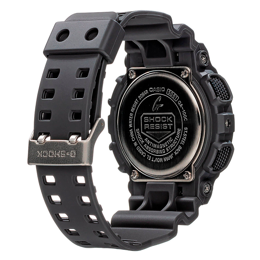 Часы Casio G-Shock GA-100C-8A — пластик, мужские