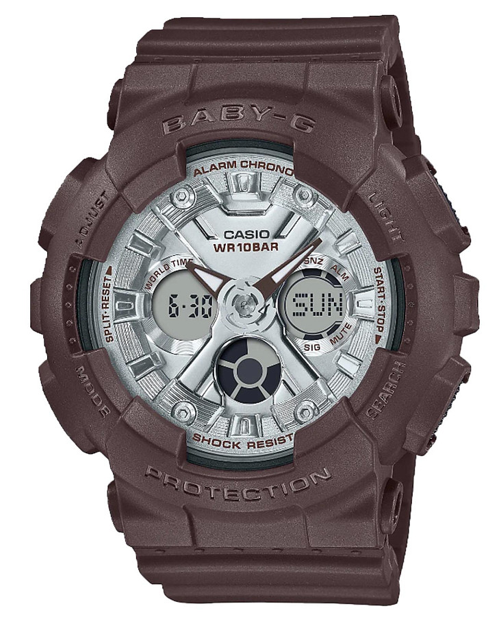 Часы Casio Baby-G BA-130SW-5ADR (BA-130SW-5A) — женские, серый