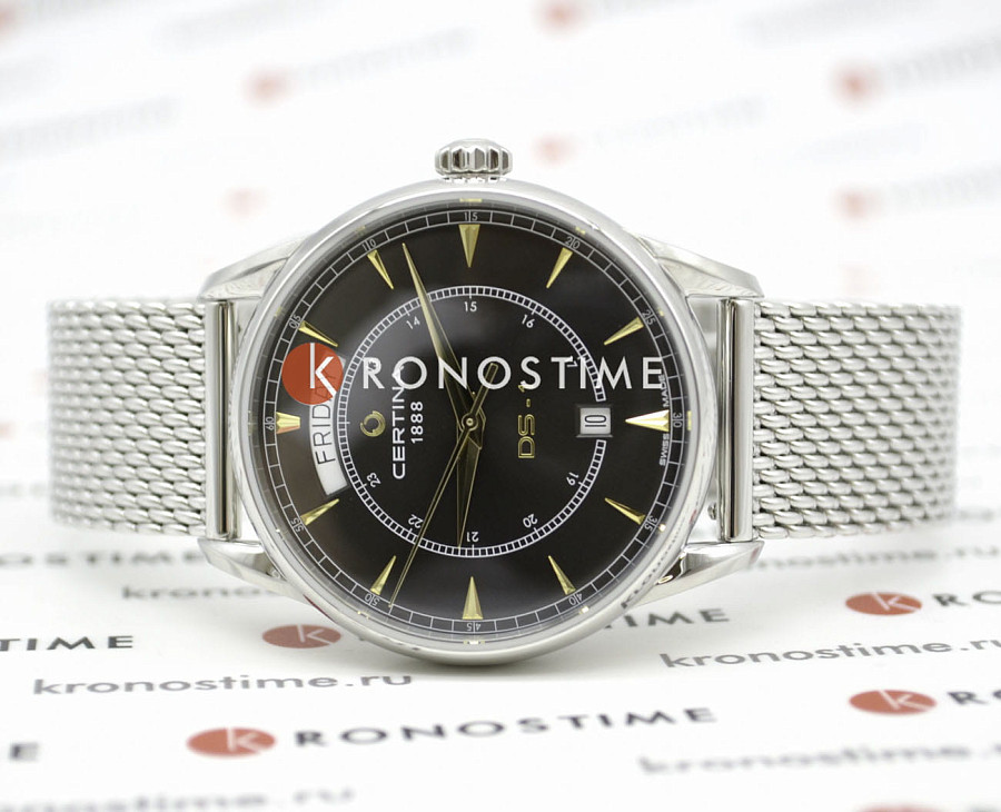 Часы Certina DS-1 Day Date C029.430.11.051.00 — черный, металл сталь