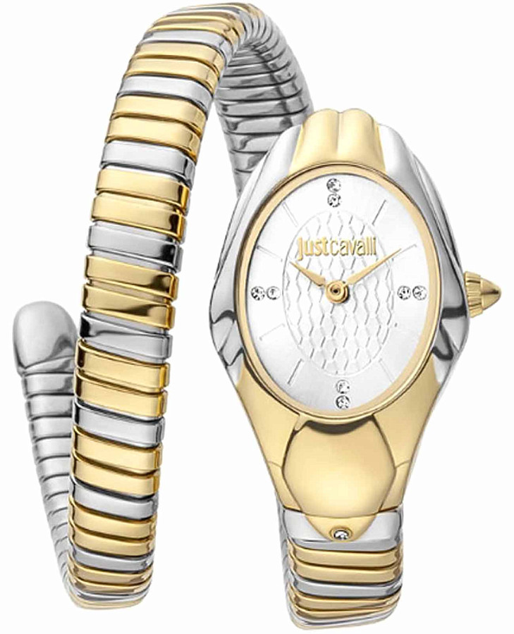 Часы Just Cavalli Serpente Prestigio JC1L182M0025 — женские, серебристый