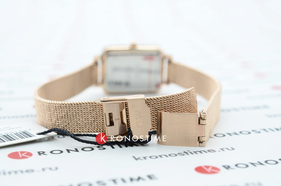 Часы Daniel Wellington Quadro Pressed Melrose DW00100437 — женские, золотистый