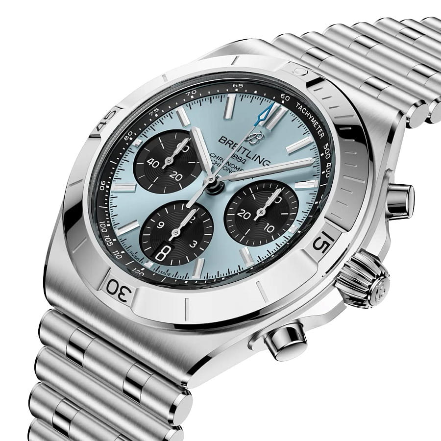Часы Breitling Chronomat B01 Chronograph 42 mm PB0158101C1A1 — механические, сталь металл платина