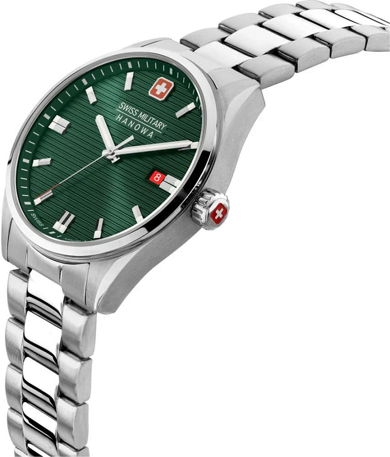 Часы Swiss Military Hanowa Roadrunner SMWGH2200105 — зеленый, кварцевые
