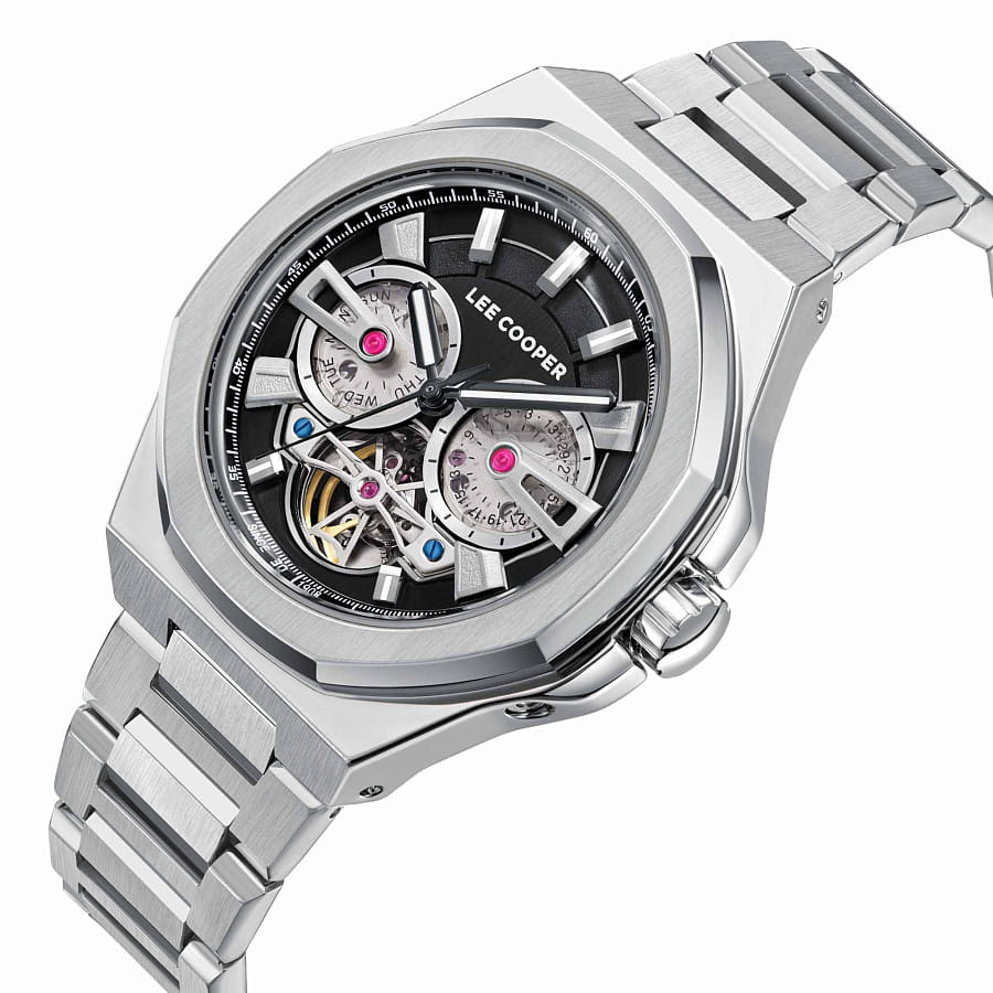 Часы Lee Cooper LC08124.350 — механические, металл сталь
