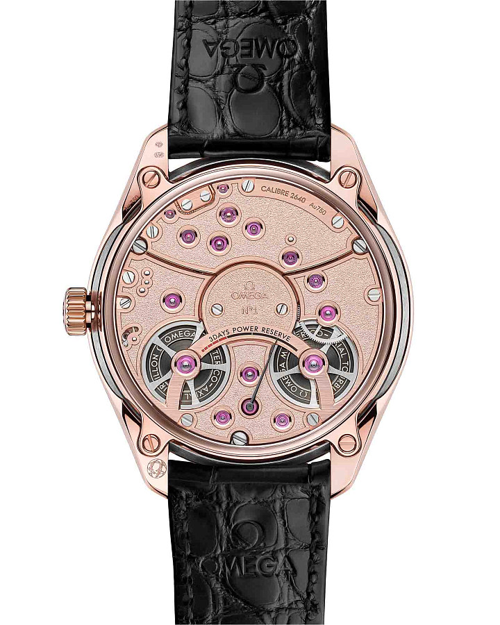 Часы Omega De Ville Tourbillon 529.53.43.22.01.001 — механические, золото