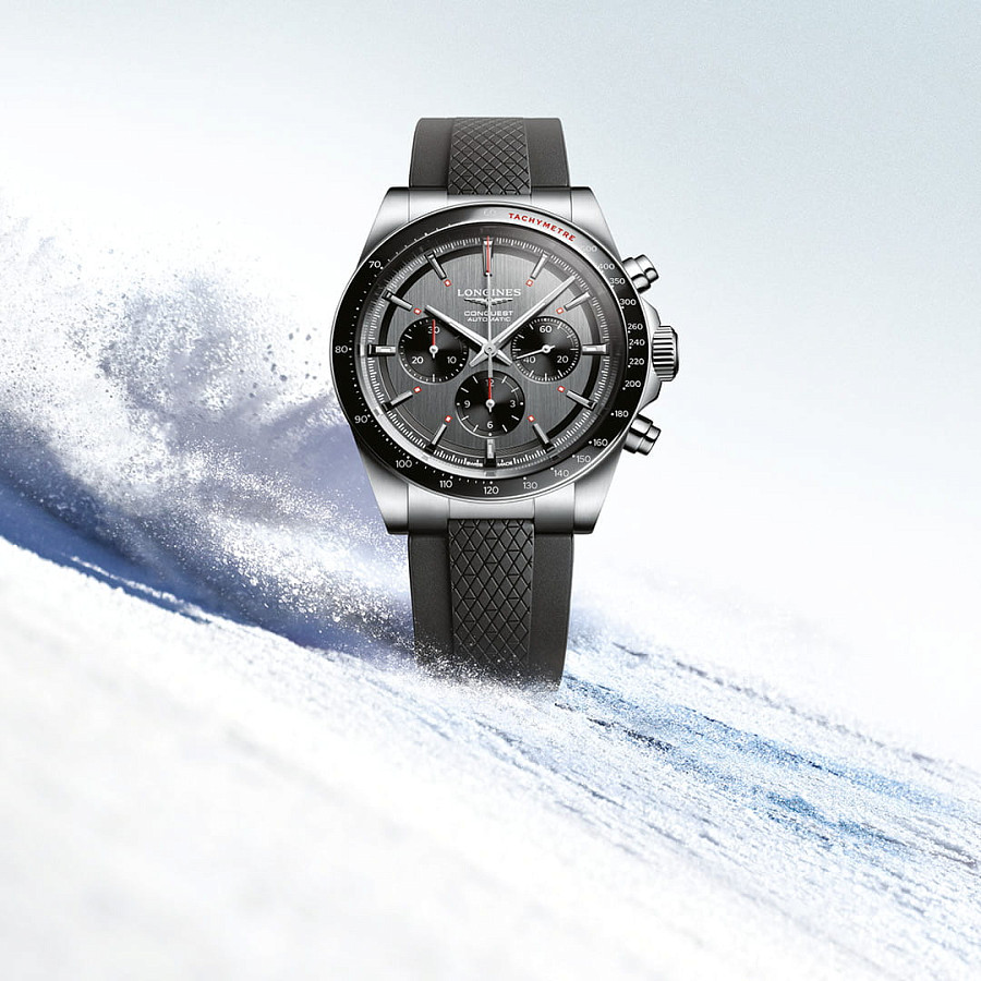 Часы Longines Conquest L3.836.4.52.9 — нержавеющая сталь, мужские