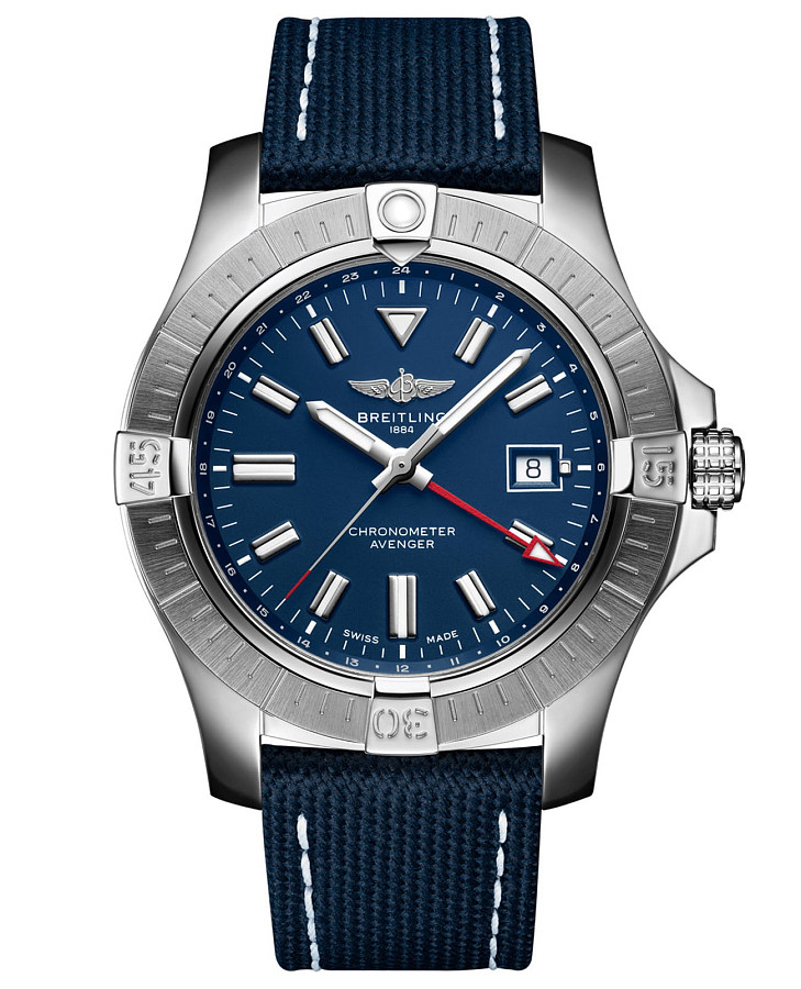 Часы Breitling Avenger Automatic GMT 45 A32395101C1X1 — мужские, синий