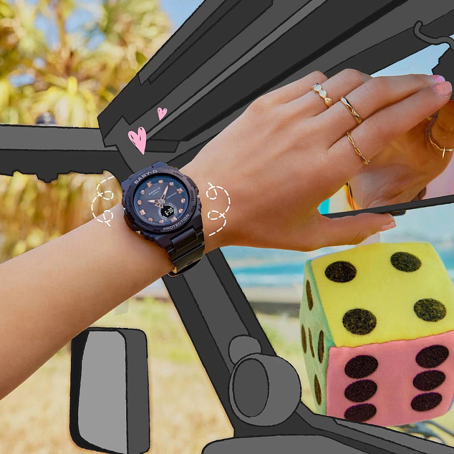 Часы Casio Baby-G BGA-320-1ADR (BGA-320-1A) — Япония, кварцевые