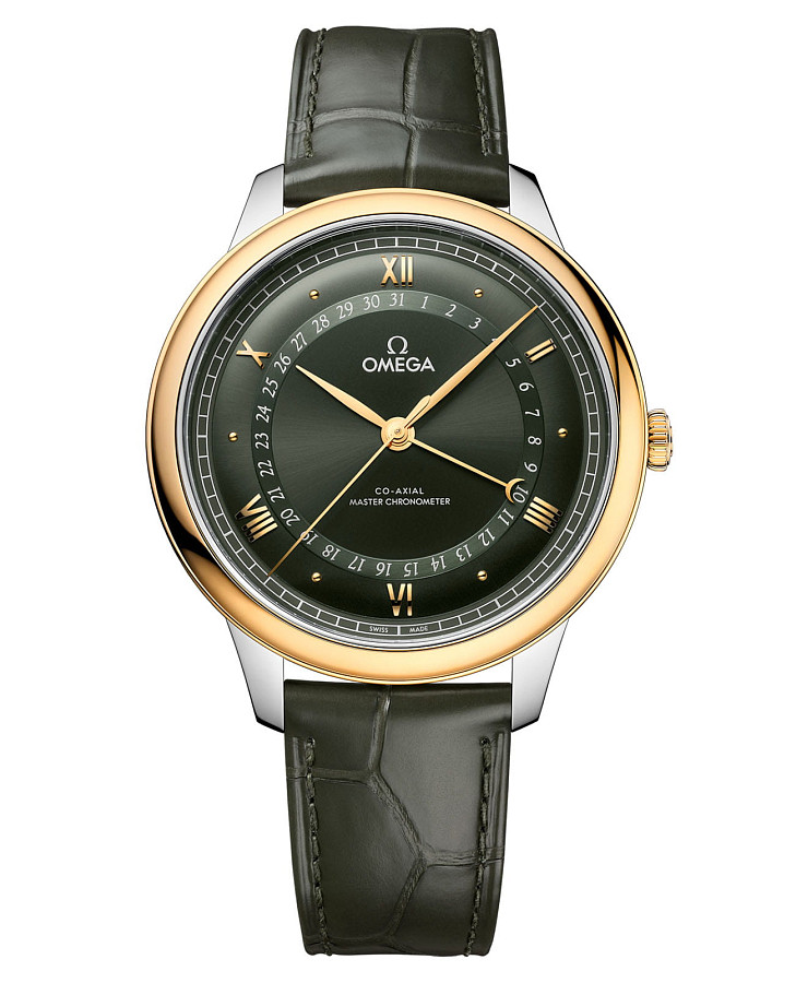 Часы Omega De Ville Prestige 434.23.42.22.10.001 — мужские, зеленый