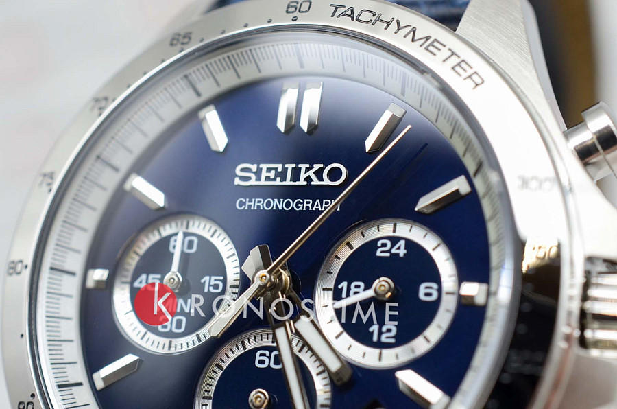 Часы Seiko Spirit Chronograph SBTR019 — кожаный, мужские