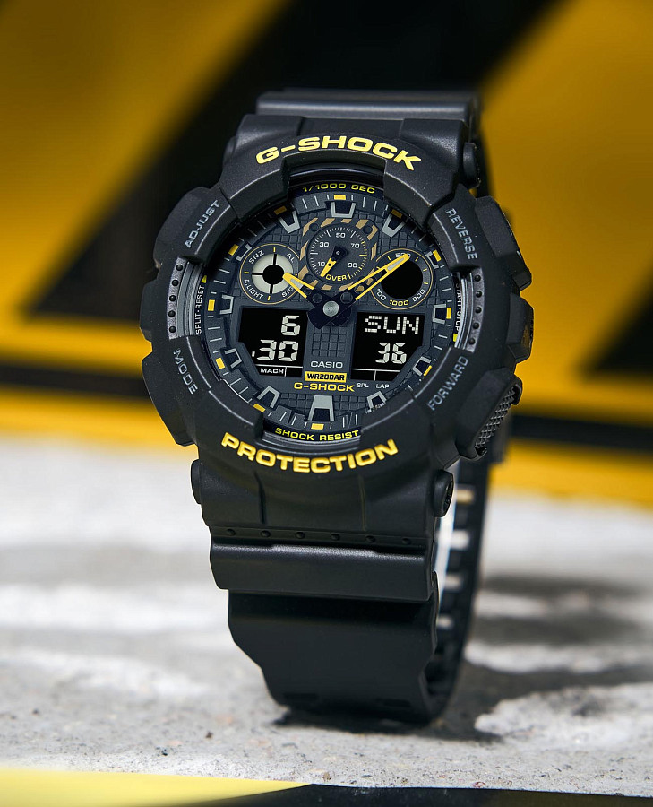 Часы Casio G-Shock GA-100CY-1ADR (GA-100CY-1A) — черный, пластик