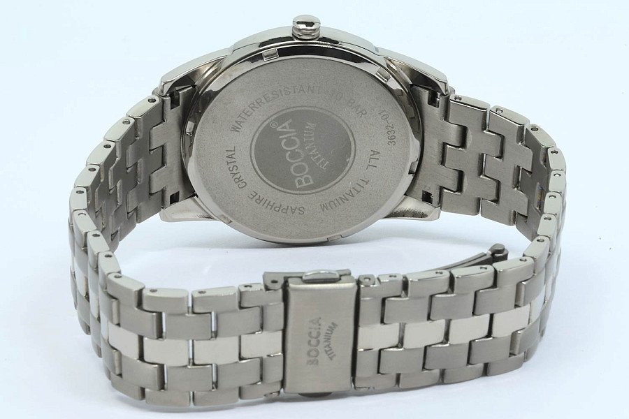 Часы Boccia Titanium 3632-01 — титановый, мужские