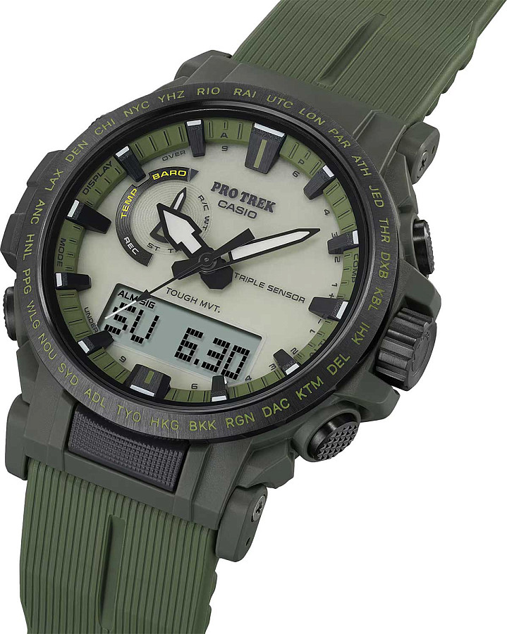 Часы Casio Pro Trek PRW-61LD-3 — полимер, мужские