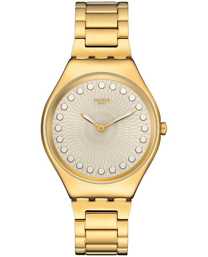 Часы Swatch Skin Irony SYXG126G — женские, бежевый