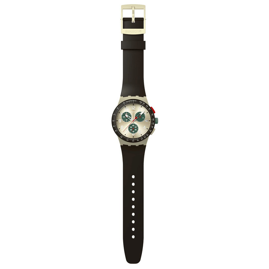 Часы Swatch Chrono 42 Standard SUST402 — золотой, пластик