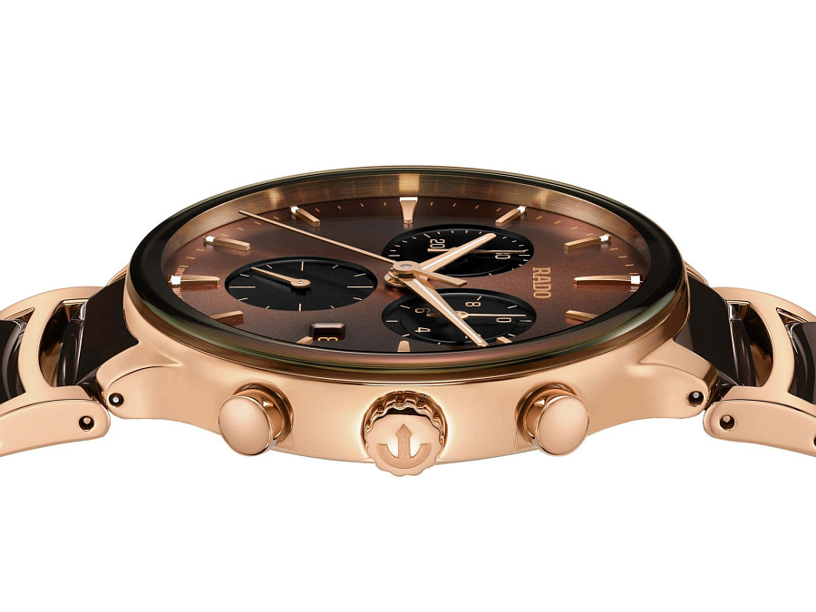 Часы Rado Centrix Chronograph R30212302 — сталь + керамические вставки, мужские