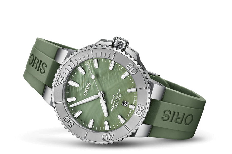 Часы Oris Aquis New York Harbor Limited Edition 01 733 7766 4187-Set — механические, металл сталь