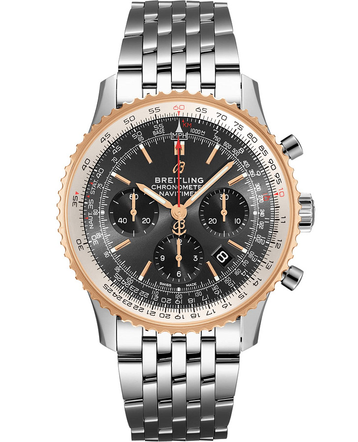 Часы Breitling Navitimer B01 Chronograph 43 UB0121211F1A1 — мужские, антрацитовый