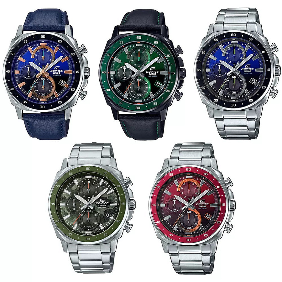 Часы Casio Edifice EFV-600D-3CVUDF (EFV-600D-3C) — мужские, нержавеющая сталь