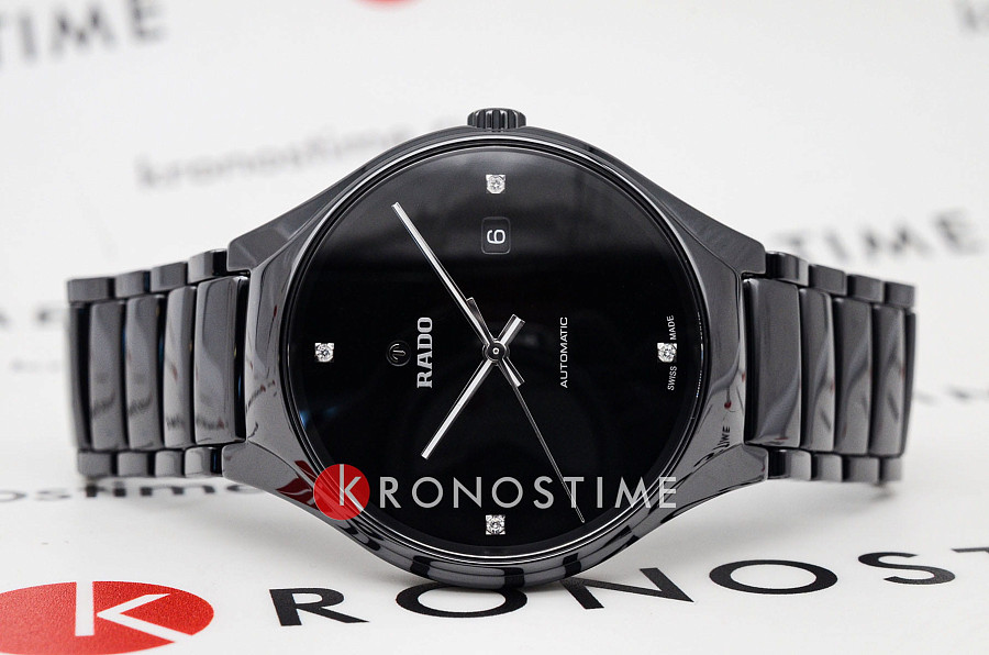 Часы Rado True Automatic Diamonds R27056722 — механические, керамика