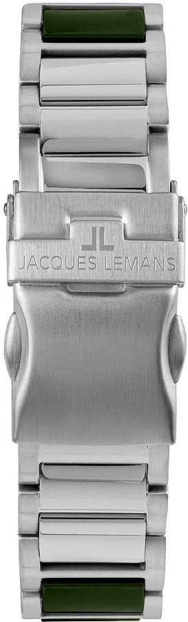 Часы Jacques Lemans High Tech Ceramic 42-10C — кварцевые, металл сталь