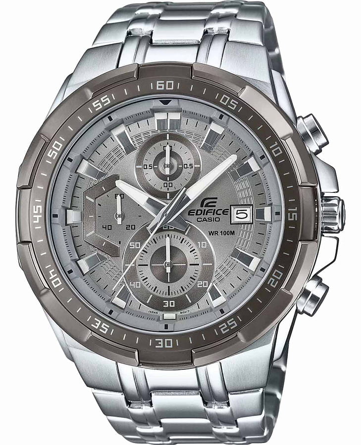 Часы Casio Edifice EFR-539DE-8A — мужские, серый