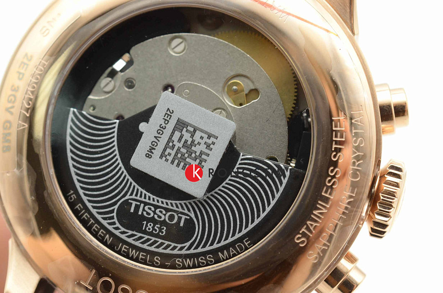 Часы Tissot Chemin des Tourelles Chronograph T099.427.36.038.00 — белый, металл сталь
