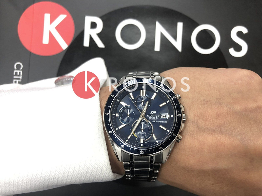 Часы Casio Edifice EFS-S510D-2A — синий, кварцевые