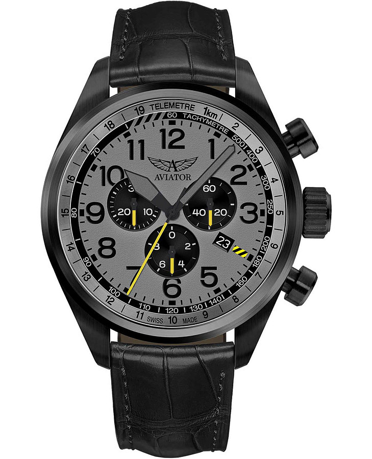 Часы Aviator Airacobra P45 Chrono V.2.25.5.174.4 — мужские, серый
