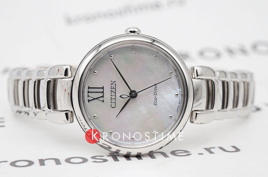 Часы Citizen Elegance EM0530-81D — кварцевые, металл сталь