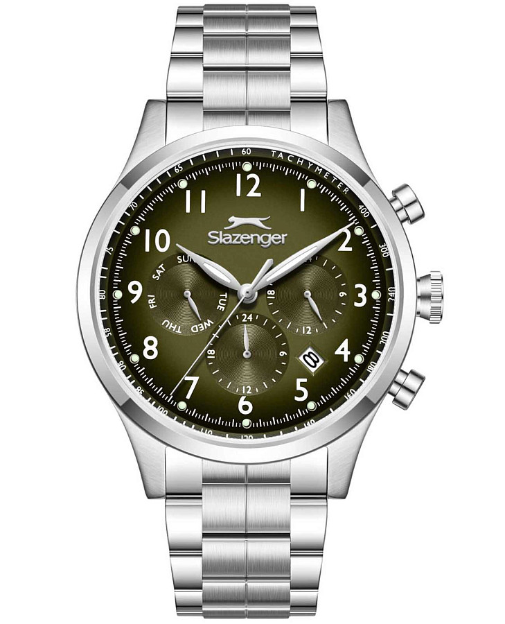 Часы Slazenger SL.09.2598.2.340 — мужские, зеленый