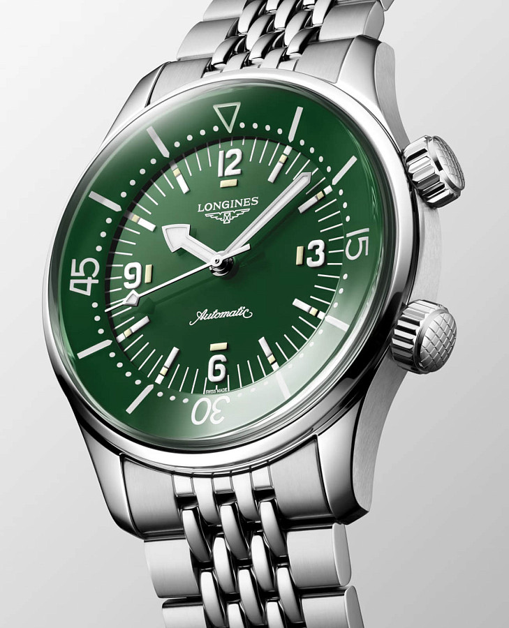 Часы Longines Legend Diver L3.764.4.06.6 — нержавеющая сталь, мужские